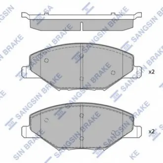 Колодки гальмові дискові передні SANGSIN BRAKE Hi-Q (SANGSIN) SP1595