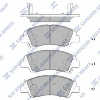 Тормозные колодки дисковые передние SANGSIN BRAKE Hi-Q (SANGSIN) SP1719