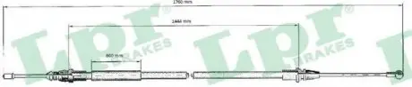 Трос, стояночная тормозная система LPR C0707B
