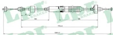 Трос, управление сцеплением LPR C0260C