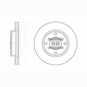 Тормозной диск передний SANGSIN BRAKE Hi-Q (SANGSIN) SD3027