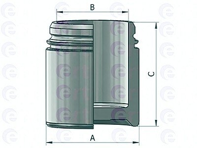Поршень, корпус скобы тормоза ERT 151065C (фото 1)