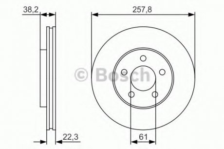 Тормозной диск BOSCH 0986479R56