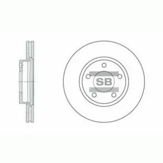 Диск тормозной (BP4Y-33-25X) SANGSIN Hi-Q (SANGSIN) SD4401