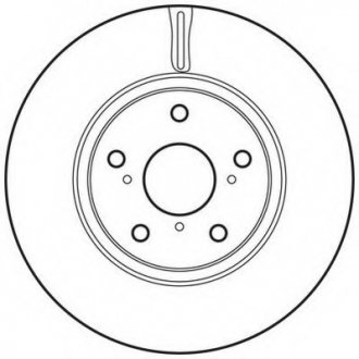 Гальмівний диск передній Toyota Auris, Verso Jurid 562649JC (фото 1)