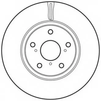Гальмівний диск передній Toyota Auris, Verso Jurid 562649JC