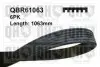 Ремінь клиновий 6pk#1063 QH QBR61063