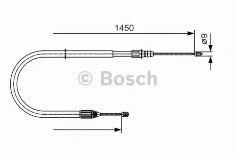Трос, стоянкова гальмівна система BOSCH 1987482040