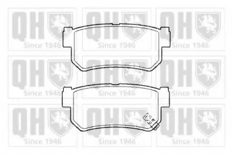 Тормозные колодки дисковые QH QUINTON HAZELL BP1452