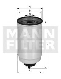 Топливный фильтр -FILTER MANN WK10017x (фото 1)