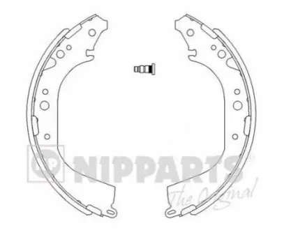 Комплект тормозных колодок NIPPARTS J3502039