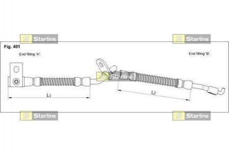 Тормозной шланг HA ST.1251 STARLINE HAST1251