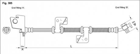 Тормозной шланг HA ST.1143 STARLINE HAST1143 (фото 1)