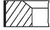 Поршневі кільця 70.80mm (+0,40) Fiat Doblo/Palio/Punto 1.2 09- MAHLE / KNECHT 009 41 N1 (фото 1)