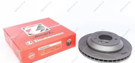 Задний вентил. Правый VW Touareg, Porsche Cayenne, Audi Q7 (330x28) BLACK Z прорези ZIMMERMANN 600322955