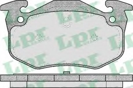 Комплект тормозных колодок, дисковый тормоз LPR 05P582 (фото 1)