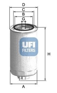 Фільтр паливний UFI 24.999.01 (фото 1)