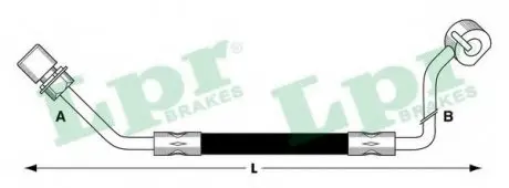Тормозной шланг LPR 6T47262