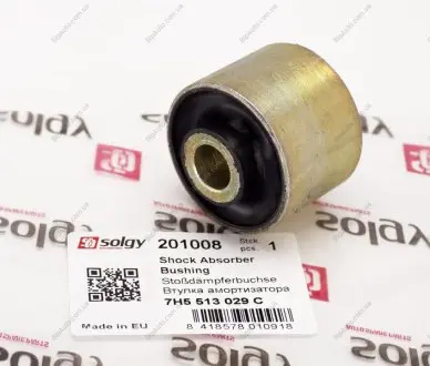 Втулка амортизатора (заднего/верхняя) VW T5 03- (d=12mm) SOLGY 201008 (фото 1)