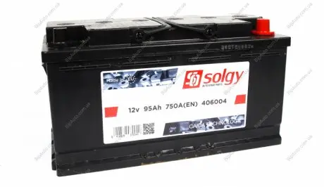 Стартерна батарея (акумулятор) SOLGY 406004