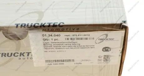 Підшипник підвісний DB Vario 4.3TDI (d=45mm) AUTOMOTIVE TRUCKTEC 01.34.040