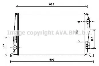 РАДИАТОР RENAULT DUSTER 1.5TD 10- AVA QUALITY COOLING AVA COOLING DAA2005