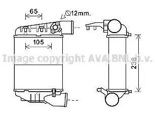 Інтеркулер AUDI A4 1.8T 02-0404-08 AVA QUALITY COOLING AVA COOLING AIA4369