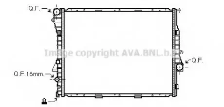 Радиатор, охлаждение двигателя AVA QUALITY COOLING AVA COOLING BWA2276