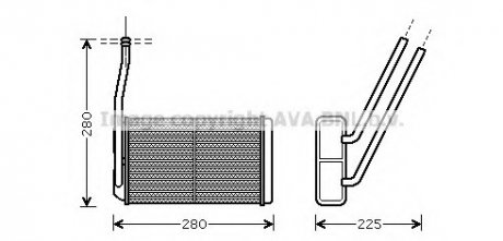 Теплообменник, отопление салона QUALITY COOLING AVA COOLING AU6177 (фото 1)