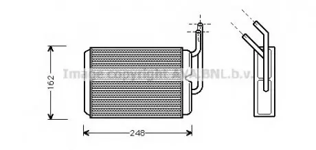 Теплообменник, отопление салона AVA QUALITY COOLING AVA COOLING RT6220