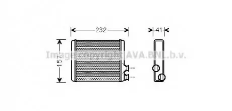 Теплообмінник, опалення салону AVA QUALITY COOLING AVA COOLING CN6286