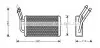 Теплообменник, отопление салона AVA QUALITY COOLING FD6316 FD6316