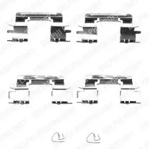 Комплектующие, колодки дискового тормоза Delphi LX0385
