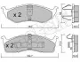 Комплект тормозных колодок, дисковый тормоз METELLI 22-0356-0