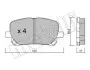 Комплект гальмівних колодок (дискових) Metelli 22-0427-0 (фото 1)