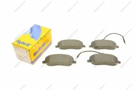 Колодки гальмівні (передні) Citroen C8 02-/Jumpy/Fiat Scudo/Peugeot Expert 95-06/807 02- (+датчики) Metelli 22-0530-0