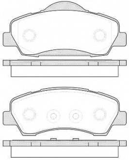 Комплект тормозных колодок, дисковый тормоз WOKING P14303.00 (фото 1)
