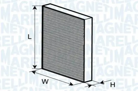 AIR FILTER MAGNETI MARELLI BCF414