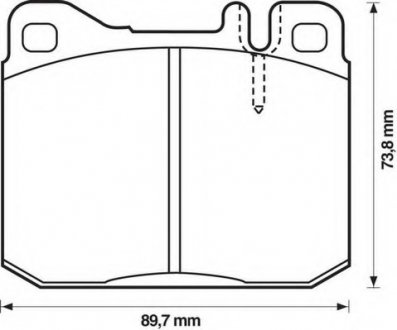 Комплект тормозных колодок, дисковый тормоз Jurid 571278J (фото 1)