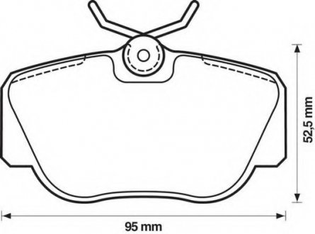 Комплект тормозных колодок, дисковый тормоз Jurid 571353J (фото 1)