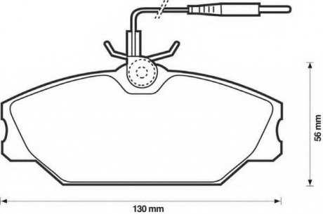 Комплект тормозных колодок, дисковый тормоз Jurid 571476J (фото 1)