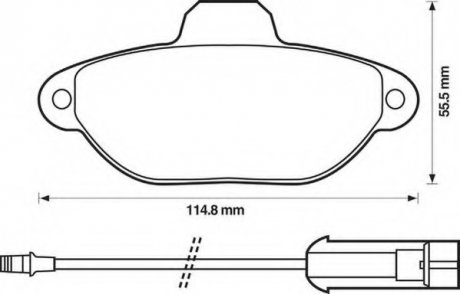 Комплект гальмівних колодок, дискове гальмо Jurid 571523J (фото 1)