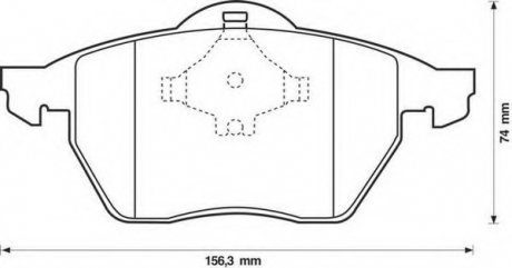 Комплект тормозных колодок, дисковый тормоз Jurid 571935J (фото 1)