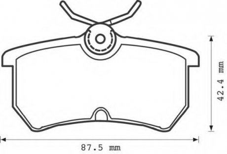 Комплект тормозных колодок, дисковый тормоз Jurid 571998J