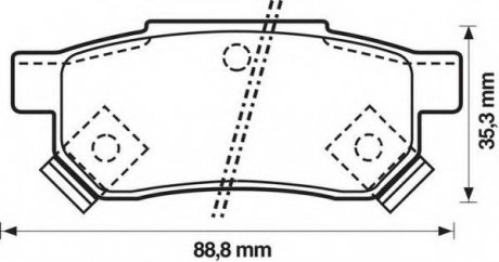 Комплект тормозных колодок, дисковый тормоз Jurid 572136J (фото 1)