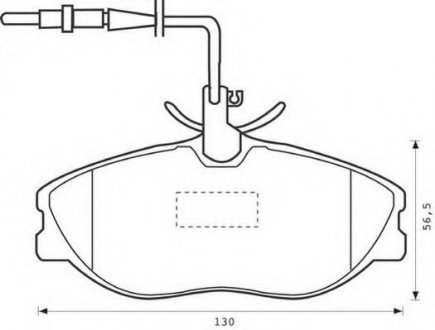 Комплект тормозных колодок, дисковый тормоз Jurid 573000J (фото 1)