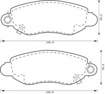 Комплект тормозных колодок, дисковый тормоз Jurid 573015J (фото 1)