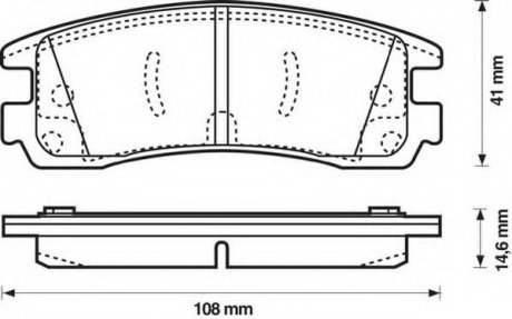Комплект тормозных колодок, дисковый тормоз Jurid 573062J (фото 1)