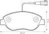 Гальмівні колодки передні Fiat 500, Qubo, Punto, Linea / Alfa Romeo Mito / Citroen / Peugeot Jurid 573074J (фото 1)