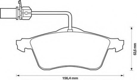 Комплект тормозных колодок, дисковый тормоз Jurid 573106J (фото 1)